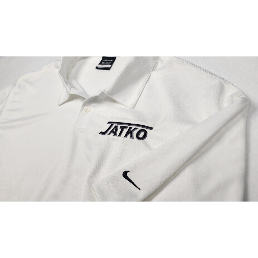 ✅ NEW with Tags Nike Golf Men’s Dri-Fit Polo Shirt Company Logo White Size 2XL